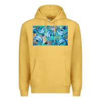 Antique Gold dolphin  mug Premium Hoodie - BarkalooDesign