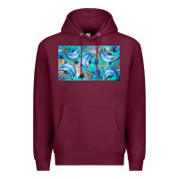 Burgundy dolphin  mug Premium Hoodie - BarkalooDesign