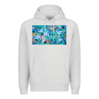 Dove Grey dolphin  mug Premium Hoodie - BarkalooDesign