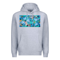 Heather Grey dolphin  mug Premium Hoodie - BarkalooDesign