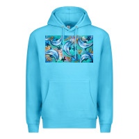 Ocean Blue dolphin  mug Premium Hoodie - BarkalooDesign