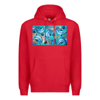 Red dolphin  mug Premium Hoodie - BarkalooDesign