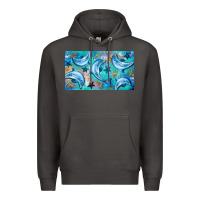 Smoke dolphin  mug Premium Hoodie - BarkalooDesign