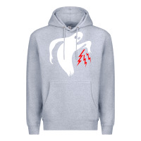 Heather Grey the ghost army Premium Hoodie - linhVisuals