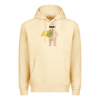 Pina Colada funny sloth wearing sunglasses playing french horn Premium Hoodie - linhVisuals
