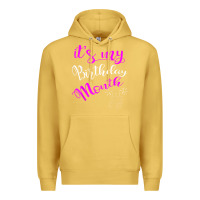 Antique Gold it's my birthday month party Premium Hoodie - linhVisuals