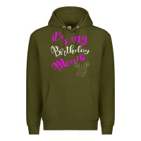 Army Green it's my birthday month party Premium Hoodie - linhVisuals