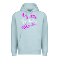 Blue Mist it's my birthday month party Premium Hoodie - linhVisuals