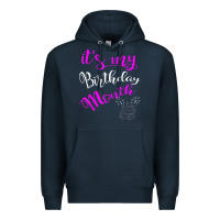 Navy it's my birthday month party Premium Hoodie - linhVisuals