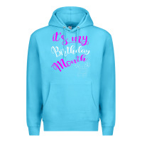 Ocean Blue it's my birthday month party Premium Hoodie - linhVisuals