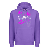 Purple it's my birthday month party Premium Hoodie - linhVisuals