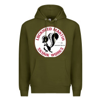 Army Green skunks works adp roundel patch Premium Hoodie - linhVisuals