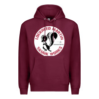 Burgundy skunks works adp roundel patch Premium Hoodie - linhVisuals
