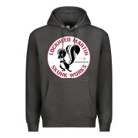 Charcoal Heather skunks works adp roundel patch Premium Hoodie - linhVisuals