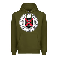 Army Green Rhodes College Premium Hoodie - linhVisuals