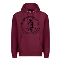 Burgundy Smith College Premium Hoodie - linhVisuals