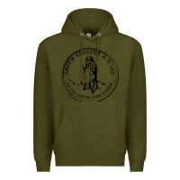 Army Green Smith College Premium Hoodie - linhVisuals