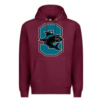 Burgundy santiago high school Premium Hoodie - linhVisuals