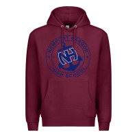Burgundy newport harbor high school Premium Hoodie - linhVisuals