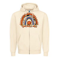 Sandshell Basketball Rainbow Zipper Hoodie - RanaPortraitStore
