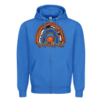 True Royal Basketball Rainbow Zipper Hoodie - RanaPortraitStore
