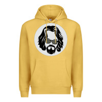 Antique Gold big lebowski Premium Hoodie - linhVisuals