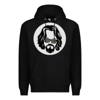 Black big lebowski Premium Hoodie - linhVisuals
