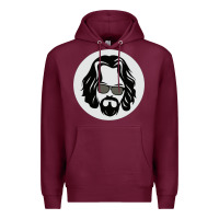 Burgundy big lebowski Premium Hoodie - linhVisuals