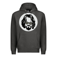 Charcoal Heather big lebowski Premium Hoodie - linhVisuals