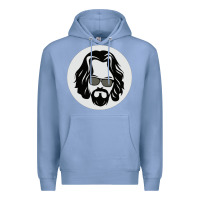 Colony Blue big lebowski Premium Hoodie - linhVisuals