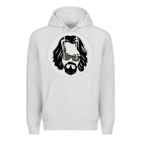 Dove Grey big lebowski Premium Hoodie - linhVisuals
