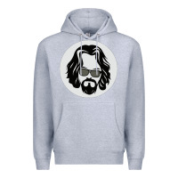 Heather Grey big lebowski Premium Hoodie - linhVisuals