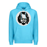 Ocean Blue big lebowski Premium Hoodie - linhVisuals