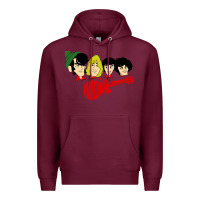 Burgundy the monkees Premium Hoodie - linhVisuals