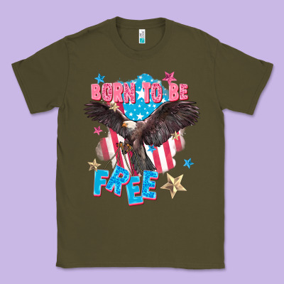 Born To Be Free Classic Tee Designed By Fadigitalartstudio