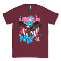 Burgundy Born to be free Classic Tee - FaDigitalArtStudio