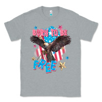 Heather Grey Born to be free Classic Tee - FaDigitalArtStudio