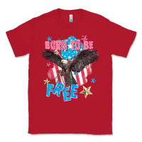 Red Born to be free Classic Tee - FaDigitalArtStudio