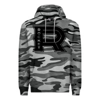 Slate Camo the rocket laval Premium Hoodie - linhVisuals