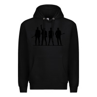 Black u2 silhouette the joshua tree tour poster Premium Hoodie - linhVisuals