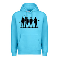 Ocean Blue u2 silhouette the joshua tree tour poster Premium Hoodie - linhVisuals
