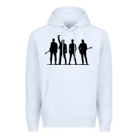 White u2 silhouette the joshua tree tour poster Premium Hoodie - linhVisuals