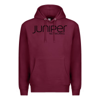 Burgundy juniper networks Premium Hoodie - linhVisuals
