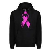 Black breast cancer t  shirt breast cancer care pink ribbon    breast cancer Premium Hoodie - linhVisuals
