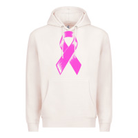 Pale Pink breast cancer t  shirt breast cancer care pink ribbon    breast cancer Premium Hoodie - linhVisuals
