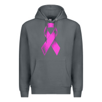 Rock breast cancer t  shirt breast cancer care pink ribbon    breast cancer Premium Hoodie - linhVisuals