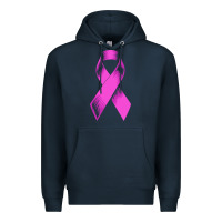 Navy breast cancer t  shirt breast cancer care pink ribbon    breast cancer Premium Hoodie - linhVisuals