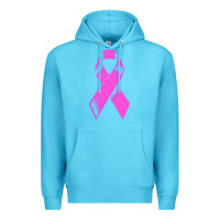 Ocean Blue breast cancer t  shirt breast cancer care pink ribbon    breast cancer Premium Hoodie - linhVisuals