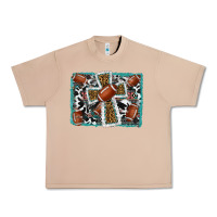 Burro football cross aztec leopard background Urban Heavy Tee - RanaPortraitStore