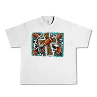 Lunar Rock football cross aztec leopard background Urban Heavy Tee - RanaPortraitStore